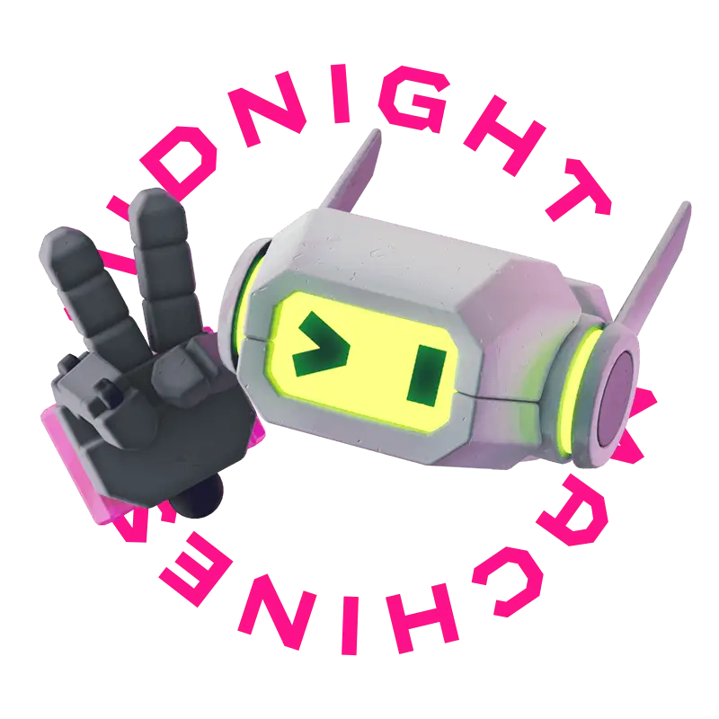 Robot with Peace Image